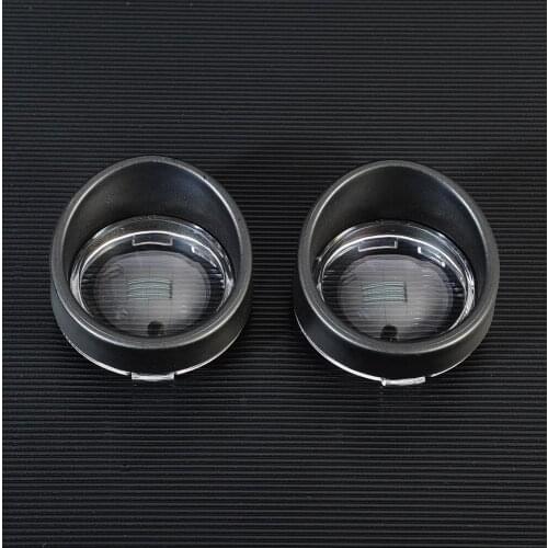 Matte black Visor-Style Turn Signal Bezels w/Clear Bullet Lens for Harley DYNA Sportster 883XL 1200XL Road King