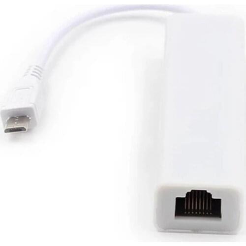 Micro USB To RJ45 Ethernet LAN Network Card Adapter 10Mbps For Tablet PC Laptop For Android