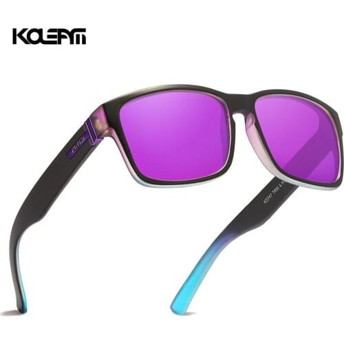 KDEAM Classic Polarized Sunglasses Men 100% UV Protection TR90 Unbreakable Frame Square Oversized Outdoor Eyewear Women KD747-C6