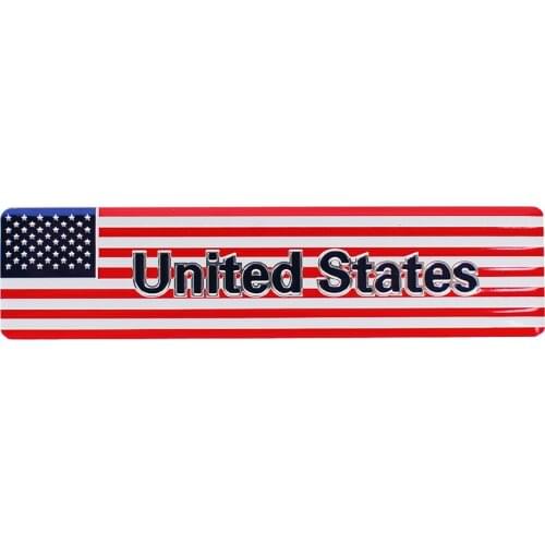 Auto Car Sticker American Flag Logo For Ford Audi Buick Regal Chevrolet Vauxhall VW GTI Honda MG Emblem Badge Decal Car Styling