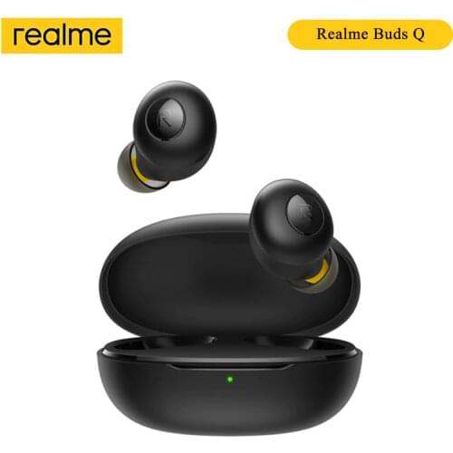 Realme Buds Q Q2 TWS Earbuds True Bluetooth Wireless Stereo Waterproof Earphone Instant Auto Connection Charging Box With Mic