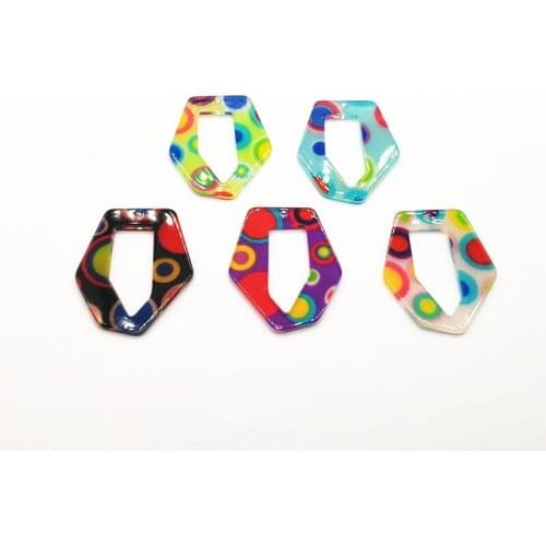 New arrival! 41x35mm 100pcs/lot acrylic Cone shape charm for earrings accessories,Earring parts,Jewelry Findings making