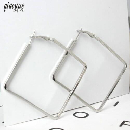 New Earrings Jewelry Fashion Personality Exaggerated Nightclub Square Earrings Earrings For Women Oorbellen Wholesale