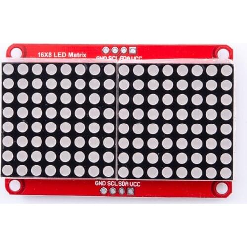 New HT16K33 LED Dot Matrix LED Display 16*8 LED screen