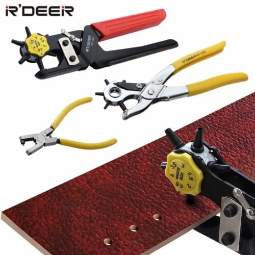 6 Inch/9 Inch Leather Hole Punches Pliers Eyelets Hole Punch for Belts Watch Bands Straps DIY Leather Craft Tools