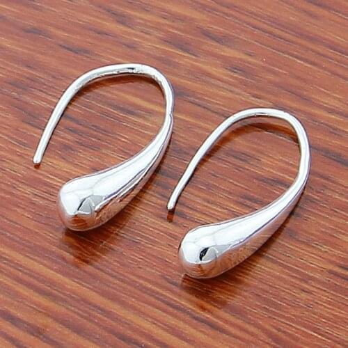 Drop Shipping High Quality Silver Color Drop Earrings Jewelry endientes de platabrincos de prata