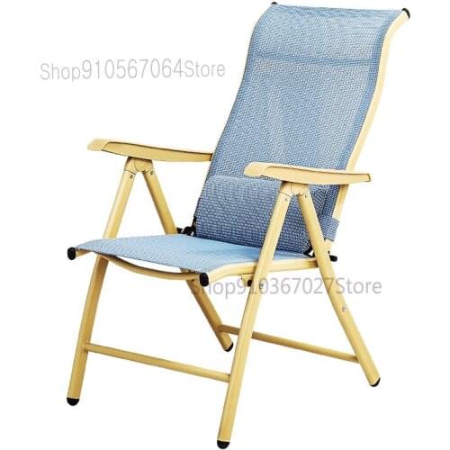 Pregnant Woman Recliner Folding Lunch Break Artifact Siesta Bed Elderly Portable Backrest Adjustment Home Chair Office Chair