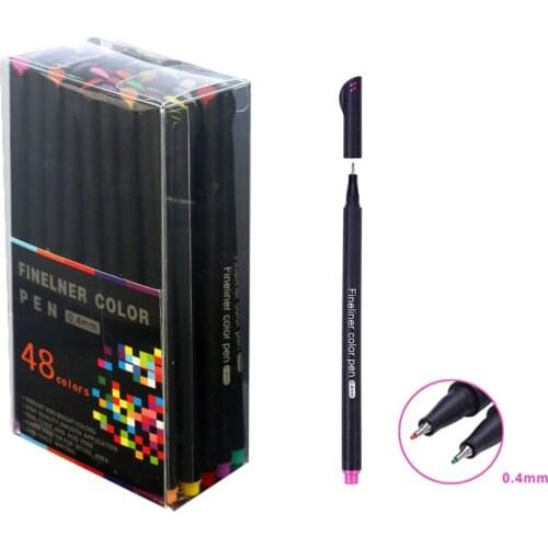 Fineliner Pens, 12-100Colors Fine Point Color Pens Set 0.4mm Fine Tip Colored Pens Drawing Pen for Gournaling, Writing Note