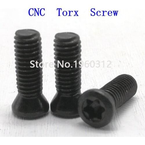 50PCS M1.6 M1.8 m2 m2.2 M2.5 M3 M3.5 M4 M5 M6*L Grade 12.9 Insert Torx Screw Replaces Carbide Inserts CNC Accessories Lathe TooL