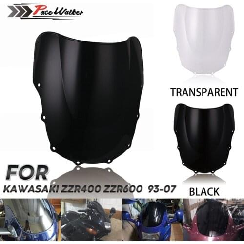 ZZR400 ZZR600 WindScreen WindShield Wind Deflectors Double Bubble Motorcycle For Kawasaki ZZR 400 ZZR 600 1993-2005 2006 200