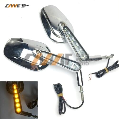 Rear View Mirrors Muscle LED Turn Signals Light case for Harley V-ROD V ROD VRSCF