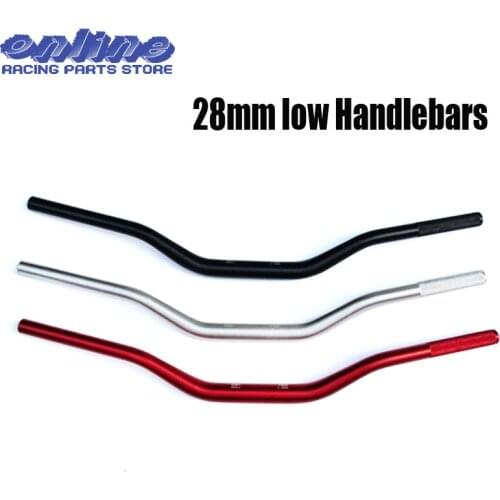 1 1/8" Low Fat Bar 28mm Handlebars For CRF YZF WRF RM KXF Pit Dirt Bike Off-road