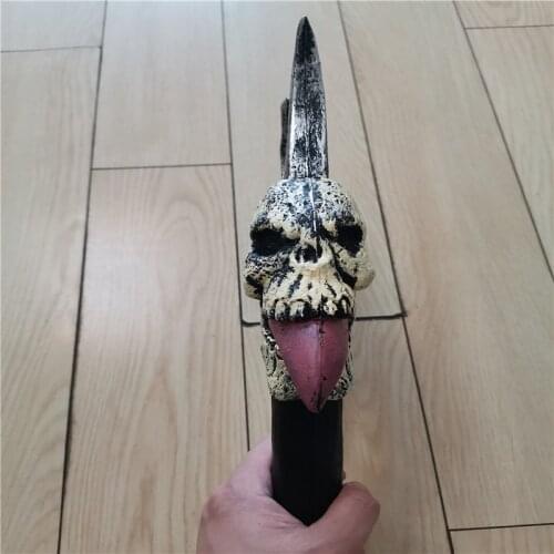 1:1 Cosplay Skull Tongue Axe Prop Role Playing Movie Game Anime Halloween Cosplay Axe Model PU Prop Weapons Surprised Gift 61CM