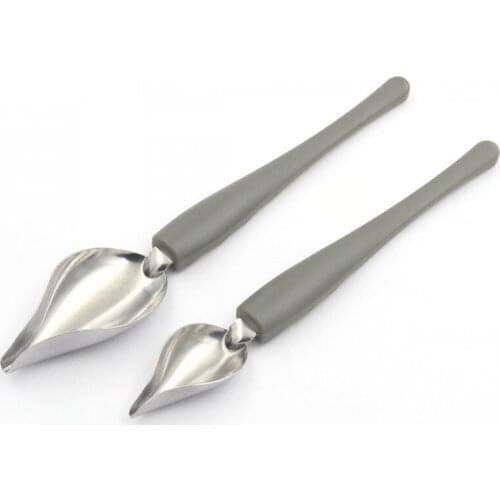 1PC Chocolate Cream Sauce Drawing Spoon Chef Decoration Spoon For Coffee Cake Stainless Steel Decorating Spoon Kitchen Gadgets