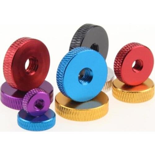10pcs M3 M4 M5 M6 Flat washer Knurled thumb nut Aluminum alloy Hand nut screw spacer Thumb nut for FPV RC Model