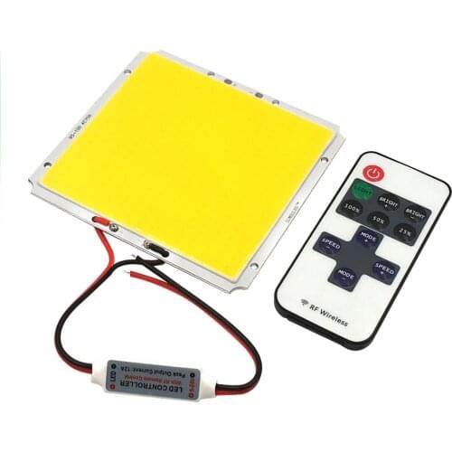 100*95MM LED Panel Light 12V 50W Diammable COB LED Lamp 100mm 3.93in Square Lighting Board for House Work Car Lighting DC12V DIY