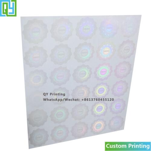 10000pcs 25x25mm Free Shipping Custom Transparent Security Hologram Stickers Hologram Stamp 3D VOID Labels