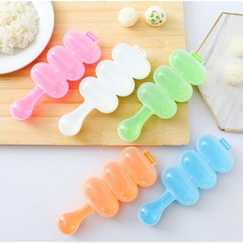 1PC DIY Cute Mini Rice and Vegetable Roll Mold Meat Ball Maker Sushi Onigiri Tool Kitchen Gadgets Food Grade PP Material