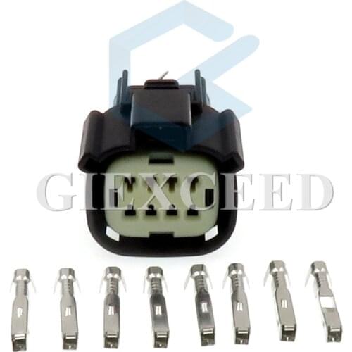 2 Sets 8 Pin 33472-0801 Automotive Electrical Headlight Light Socket Auto Plug With Terminals For Ford Chevrolet