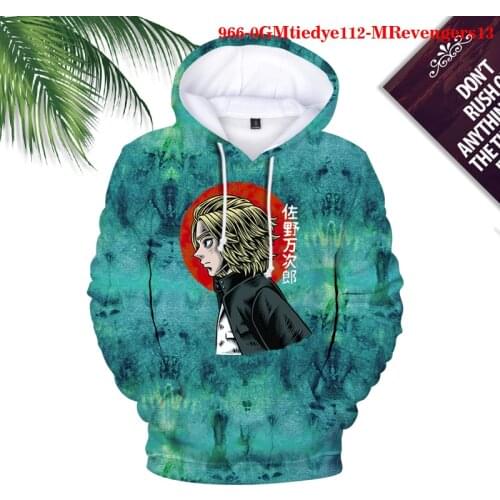 2021 Autumn Streetwear Tokyo Revengers Anime 3d Printed Hoodie Mens Womens Childrens Cute Fashion Tokyo Revengers Sweatshirt
