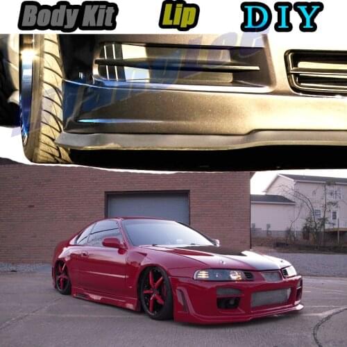 Car Bumper Lip Front Spoiler Skirt Deflector For HONDA Prelude BA BB Tune Car Modified Body Kit VIP Hella Flush Lips