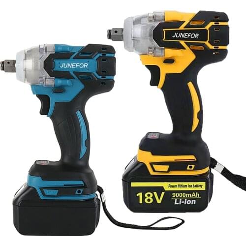 For Makita 18V Battery 520N.m Cordless Brushless Impact Wrench Power Tools Electric Torque Socket 1/2 Ratchet Wrench Screwdriver