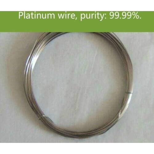 Pure Pt wire, platform wire electrode, electrophoresis cell electrode, purity: 99.99%. 100cm / 1 package