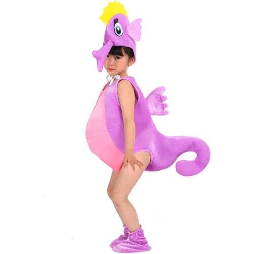 Baby Adult Halloween Easter Carnival Cosplay Costume Childrens marine animal fish colorful sea horse cosplay