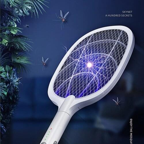 3000V Electric Mosquito Killer With UV Lamp USB 1200mAh Rechargeable Bug Zapper Summer Fly Swatter Trap Home Bug Insect Racket