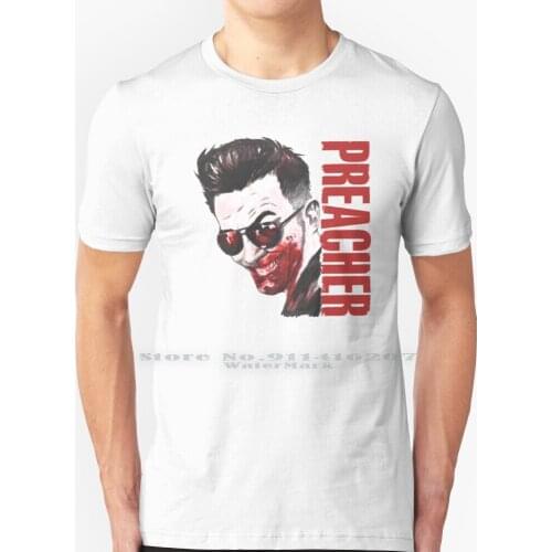 Preacher T Shirt 100% Pure Cotton Preacher Garth Ennis Vertigo Comics Comic Jesse Custer Jesse Obama Hope Parody Propaganda