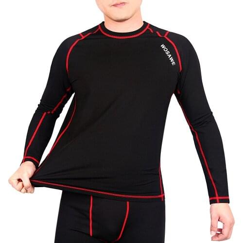 Cycling Thermal Underwear Sets New Men Winter Fleece Long Johns Comfortable Warm Thermo Bike Thickening Breathable Tights