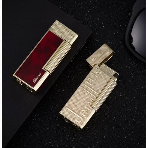 Red Narrow Side Grinding Wheel Inflatable Grinding Wheel Open Flame Lighter Lighters for Smoking Weed Smoke Accesoires for Weed