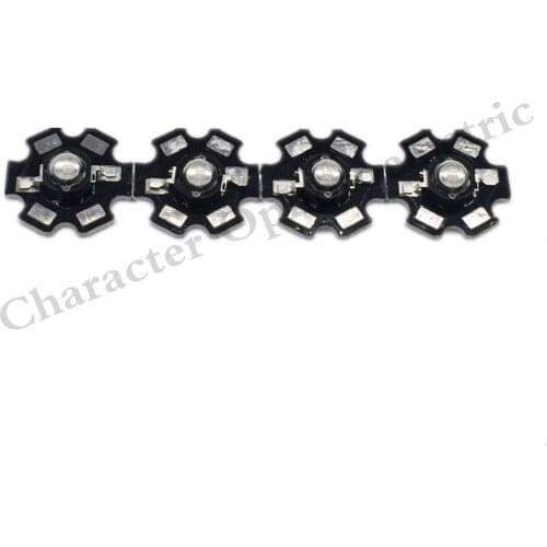 10 pcs 3W High Power UV ultraviolet 365-370nm 375-380nm 395-400nm black LED Lamp Light NO/On 20mm pcb