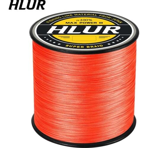 HLUR Fishing Line 4 Strands 500M 7 Color 100% PE Extra Sensitivity Resistant Abrasion 2020 New Braided Wire