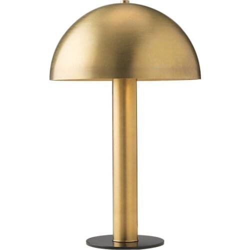 Postmodern Minimalist Reading Desk Lamp Living Room Bedroom Bedside Nordic Creative Metal Mushroom Art Decoration Lamps