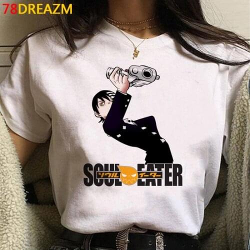 Soul Eater tshirt male streetwear 2021 print japanese harajuku clothes couple clothes