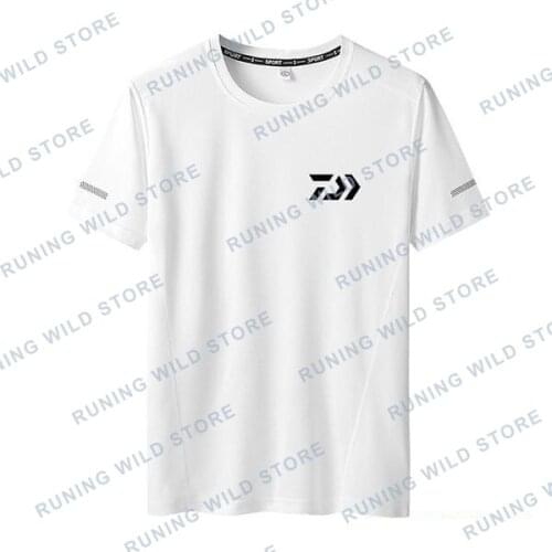 2020 Top New Arrival Men DAIWA Fishing Shirts Outdoor Sport Soft Elastic T Plus Size Breathable DAWA Clothes L-8XL