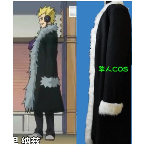 New Arrival Fairy Tail Laxus Dreyar Black Coat Anime Cosplay Costume Unisex Overcoat
