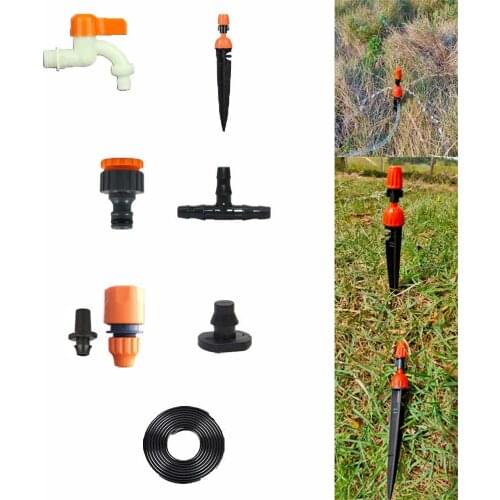 10/20/30 meters garden watering kits spray and drip integrated dual-purpose sprinkler atomizing potted greenhouse lawn