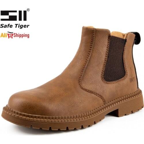 Steel Toe Work Safety Boots for Men Safety Shoes Indestructible Work Shoes Puncture-Proof Winter Boots