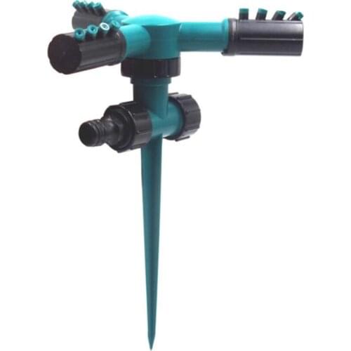 Watering Sprinklers Adjustable Design Garden Irrigation Tools 3 Arms Nozzles For Yard 360 Degree Rotating