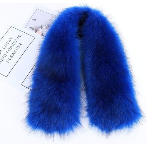 DANKEYISI Faux Fox Fur Scarf Women Men Winter Warm Fur Scarf Female Faux Fox Fur Neck Scarf Genuine Fur Scarves