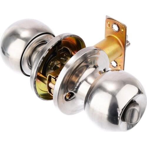 Stainless Steel Ball Privacy Door Knob Set Internal Door Knob Pair Door Handle Lock Easy Install Door Hardware Accessories