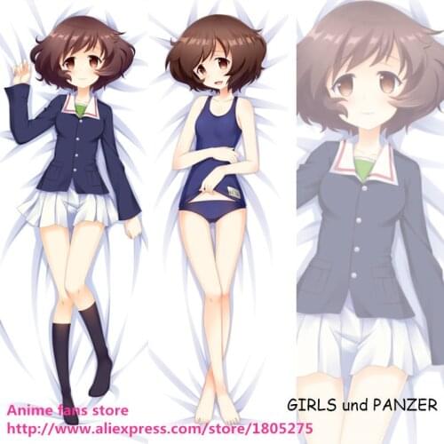 Cute Japanese Anime Pillowcase GIRLS und PANZER akiyama Lovely pillow case decorative Hugging Body