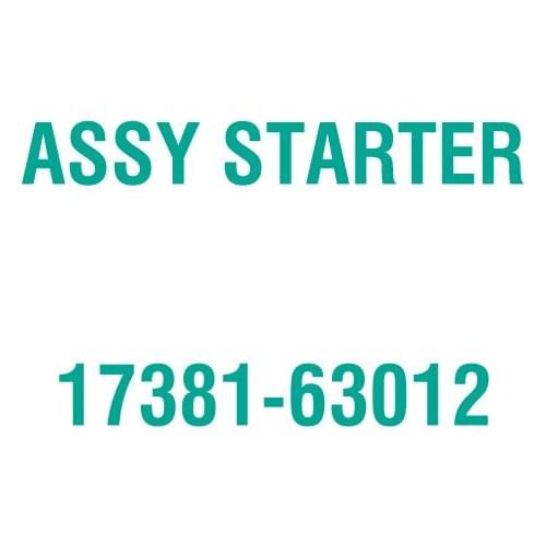 For Kubota 17381-63012 ASSY STARTER