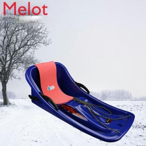 Thickened Plus-Sized High Backrest Adult Childrens Snowboard Sledge Sandboard Skiing Board Outdoor Convenient Family Durable