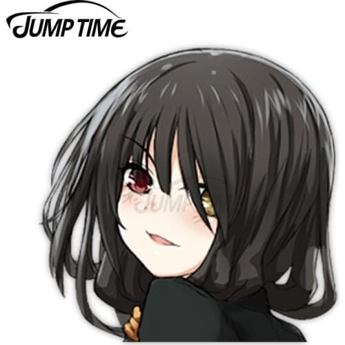 Jump Time Date a Live Tokisaki Kurumi 10 Sexy Cute Anime Girl Vinyl Decal Waifu Peeker Big Head Car Stickers