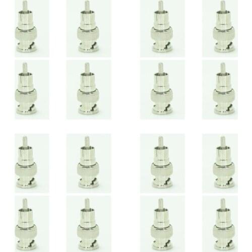 Free Shipping High Quaility 10pcs BNC Male to RCA Male Coax Connector Adapter Plug Cable CCTV Accessories