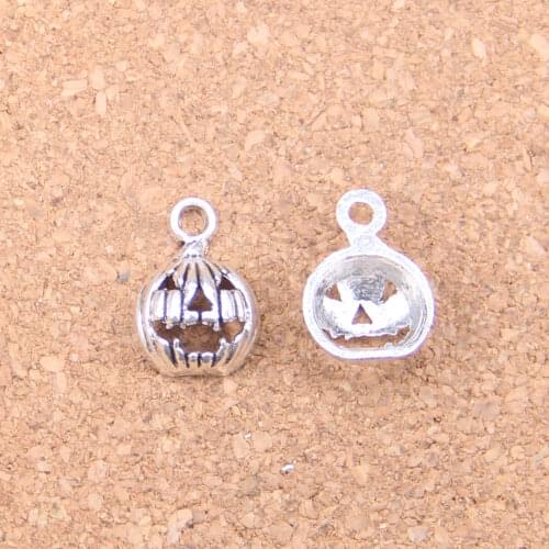 145pcs Charms carved punpkin jack o lantern halloween 16x12mm Antique Pendants,Vintage Tibetan Silver Jewelry,DIY for necklace