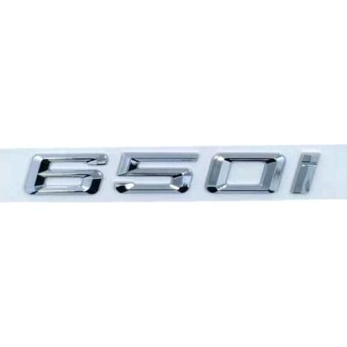 20pcs/lot 650i Badge Auto Chrome 3d Sticker Chrome Custom Emblem